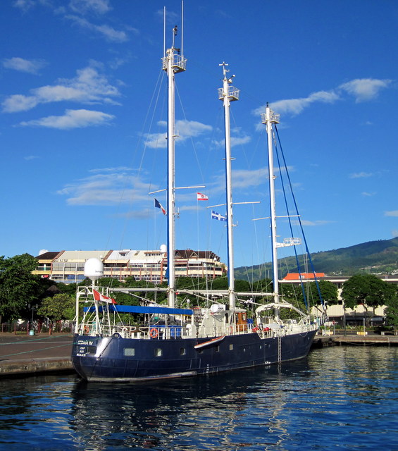 The Sedna IV, platform for 1000 Days for the Planet, in Papeete