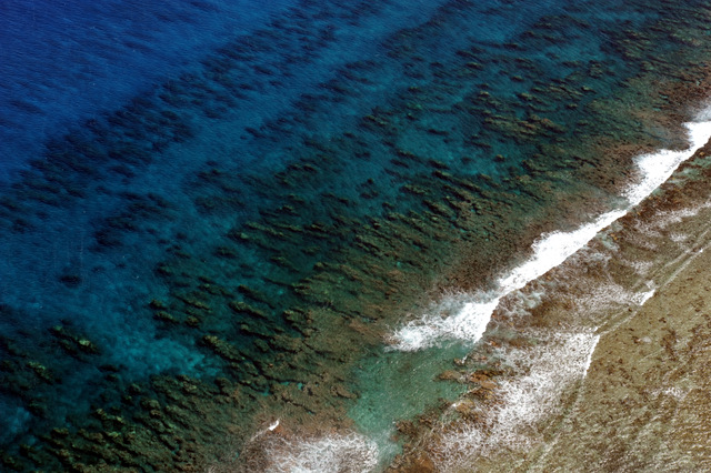 The fore reef off the coast of Tubuai