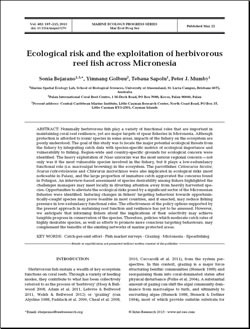 Ecological risk and the exploitation of herbivorous reef fish across Micronesia