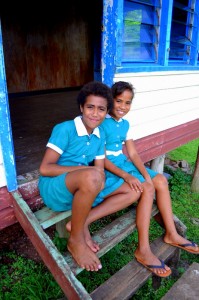 Recess at Tuvuca Island primary school