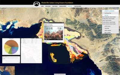 Red Sea Map with Video and Legend