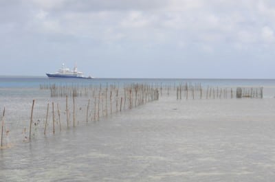 A Traditional Tongan Fishing Trap.