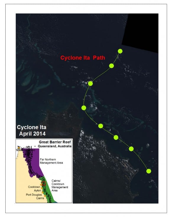 Path of Tropical Cyclone Ita