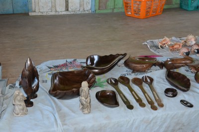 Carved woodwork from Bareho Village, Marovo Lagoon, Solomon Islands.