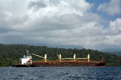 Logging in Marovo Lagoon, Solomon Islands.