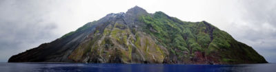 Tinakula Active Volcano in Solomon Islands.