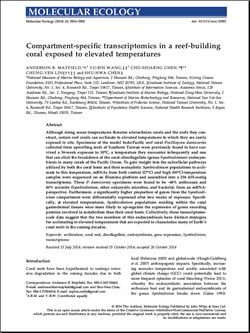 Compartment-specific transcriptomics in a reef-building coral exposed to elevated temperatures