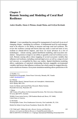 Remote Sensing and Modeling of Coral Reef Resilience