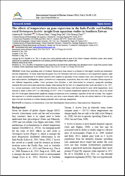 The effects of temperature on gene expression in the Indo-Pacific reef-building coral Seriatopora hystrix