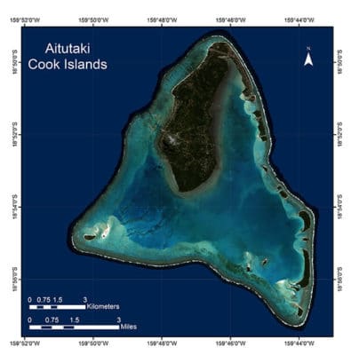 Aitutaki Satellite Image