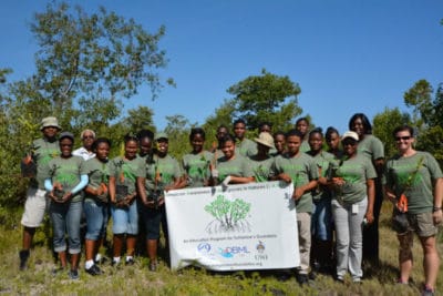 Jamaican high school students at the end of the JAMIN pilot project