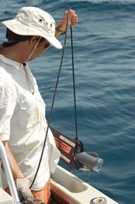 Deploying the underwater camera