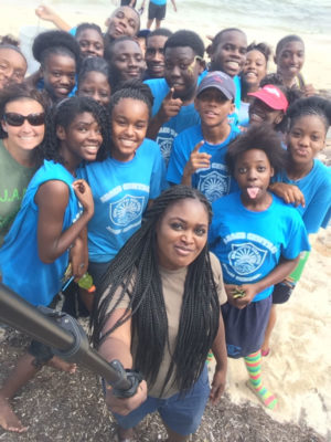 Students from Abaco Central High School