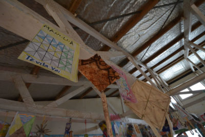 Kites made by Tongan school students