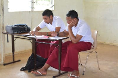 Two Tongan gentlemen make sure we are well cared for