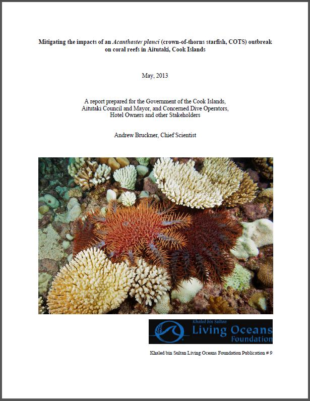 Aitutaki COTS Outbreak Report: Living Oceans FoundationLiving Oceans ...