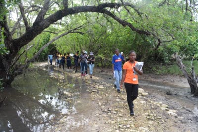 Students from Marcus Garvey Technical School on J.A.M.I.N. field trip at Seville Heritage Park