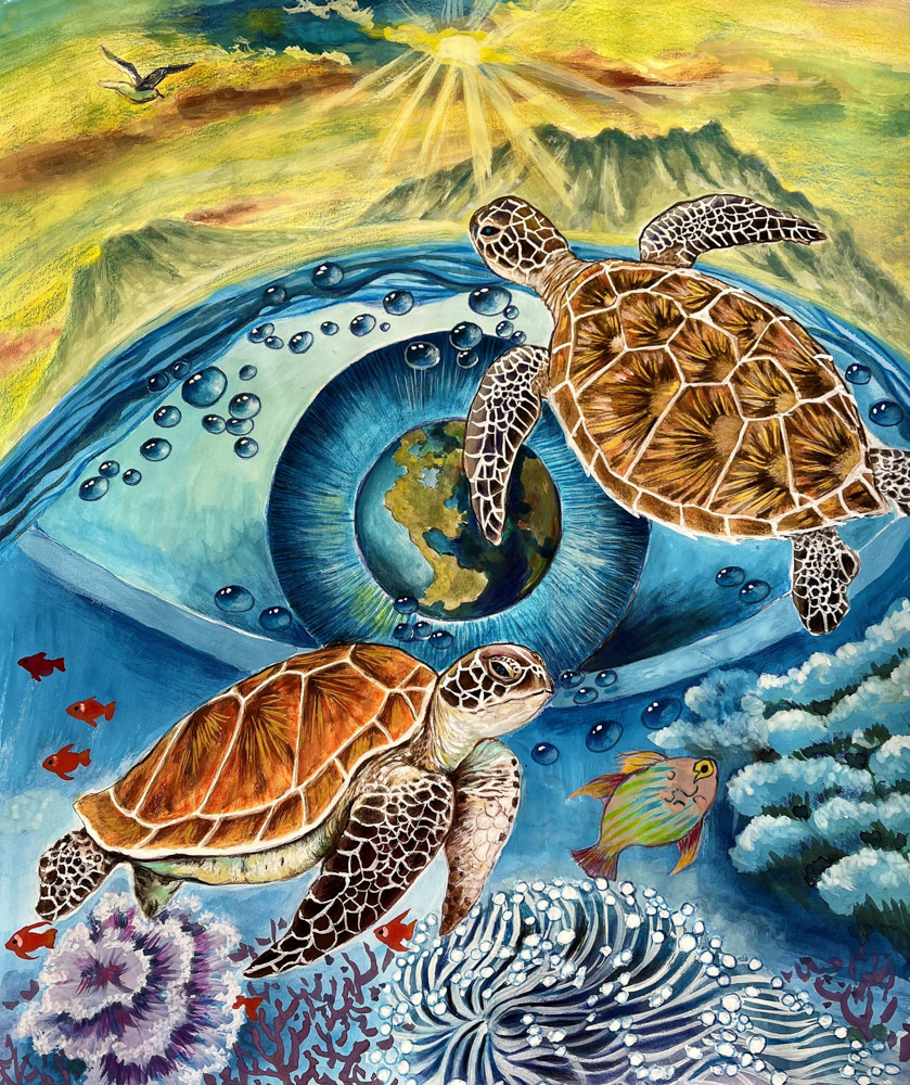 Illustrated Ocean Art Raises Awareness of Marine Life Extinction